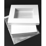 Market kit  15 sets of A3 windowed Ultimate White Mats with 50mm borders 15" x 20" outside size